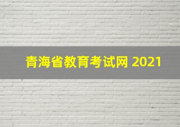 青海省教育考试网 2021